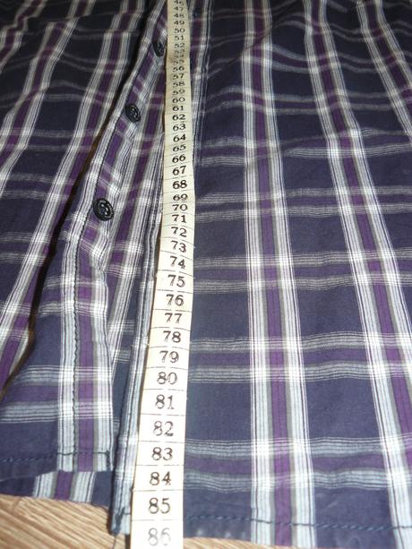 Károvaná fialová košeľa, xxl