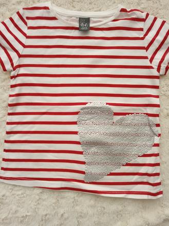 Tričko so srdiečkom, zara,98