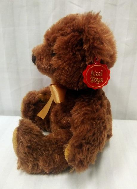Plyšový hnedý medveď keel toys, sparkys, 15 cm, 
