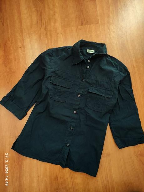 Bavlnená čierna košeľa zn. c&a, c&a,m