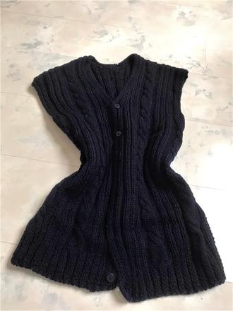 Teplá vlnená vesta, xl