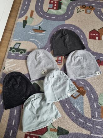 Mix čiapok od 6m-4y uni, h&m,80