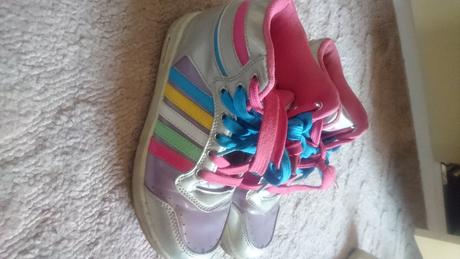 Tenisky farebné - strieborné, 32