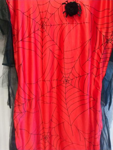 2-dielny kostým pavúčia žena - šaty a plášť, m-xl,