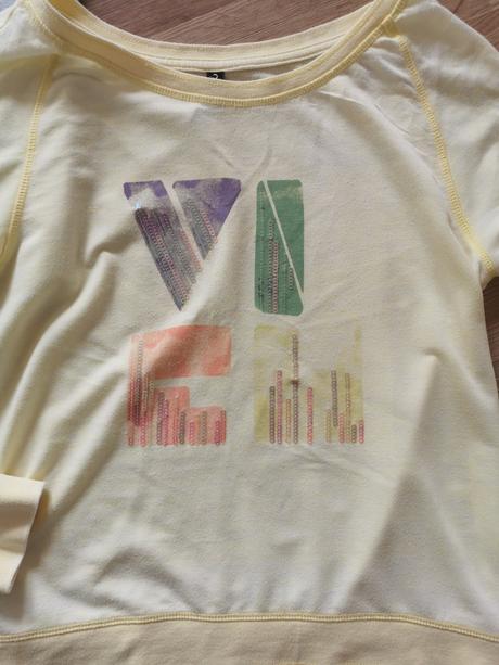 Žltá mikina /tričko + ružové tričko, takko,l