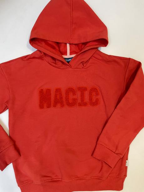 Kvalitná tehlová mikina bio bavlna, sanetta,134 / 140