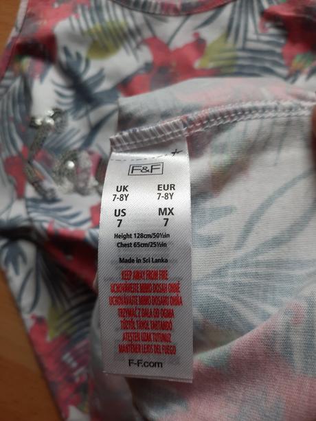 Dievčenské tielko s flitrami, f&f,128