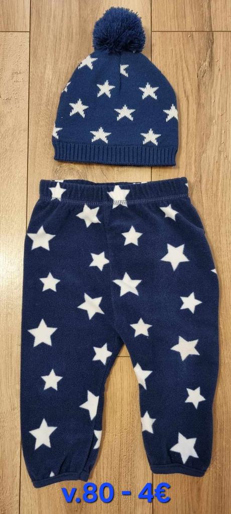 Čiapočka + tepláky na zimu 9-12m, ergee,<50