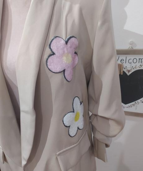 Sako s kvetmi, l / m / s