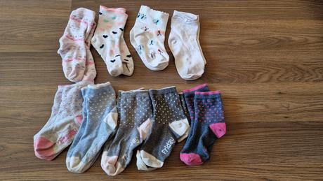 Ponožky veľ. 27-30, 9 ks, 27