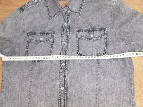 Bavlnená košeľa rifľového vzhľadu, l