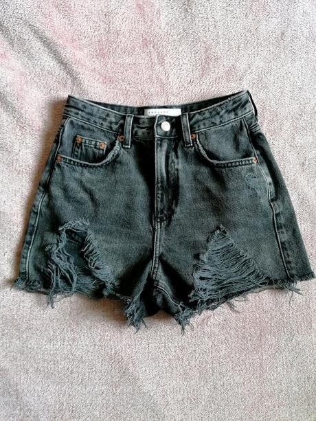Riflové mom kraťasy, topshop,xs