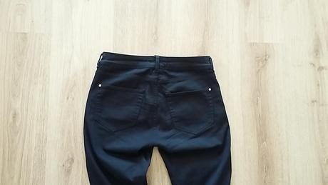 Tmavomodré skinny rifle bez známok nosenia, mango,36