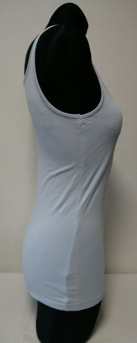 Dámsky elastický svetlo modrý top, xs, xs