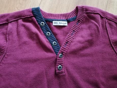 Bordový svetrík, marks & spencer,116