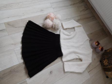 Pulovrík + suknička huňaté 36 /38 v,, 36