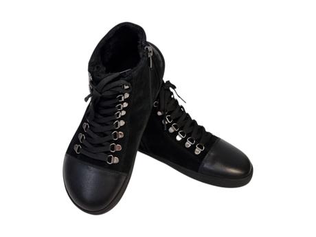 Bebare - členková obuv dublin black-suede, 36 / 41 / 43