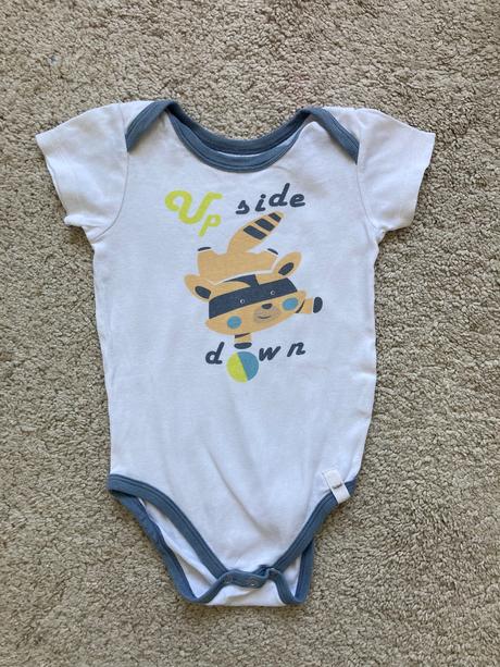 Body s kratkym rukavom, modre, kuniboo,86