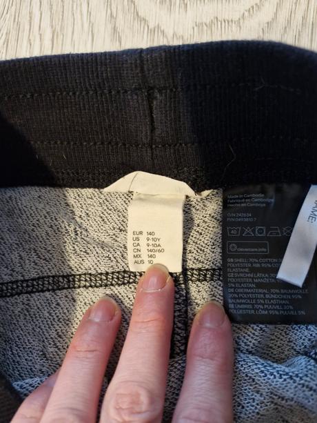 Tepláky, h&m,140