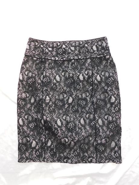 Velmi pekna elegantna čipkovana sukna, h&m,40