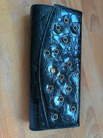 Listová kožená kabelka, 