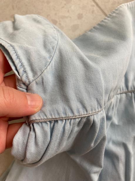 Šatky z mäkkej rifloviny, mango,98