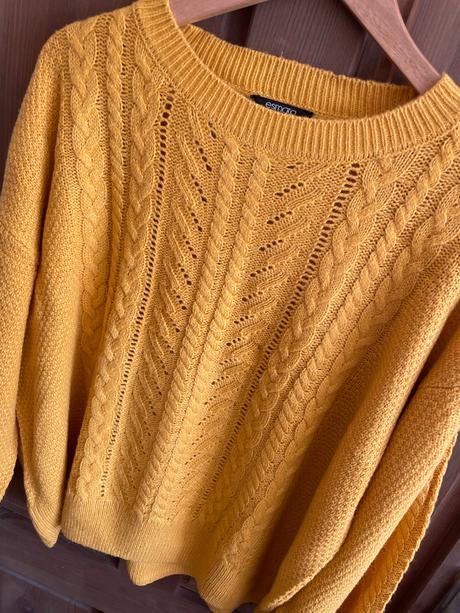 Horčicový pulóver, esmara,42