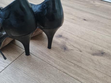 Čierne kožené lodičky tamaris 36, tamaris,36