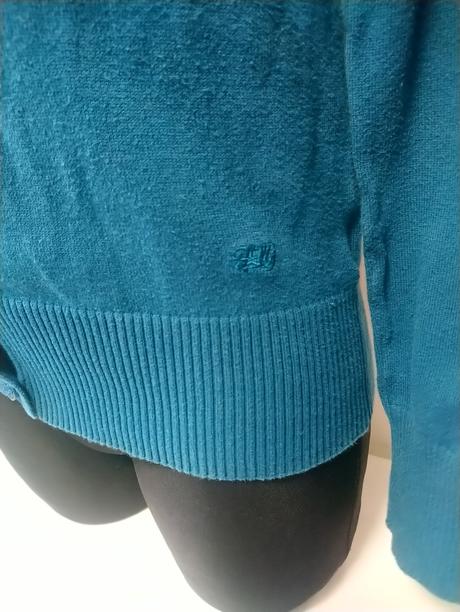 Dámsky modrý tenký sveter, flash lights, s