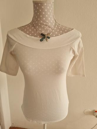 Biely elast.top veľ. s, f&f,s