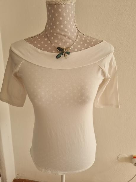Biely elast.top veľ. s, f&f,s
