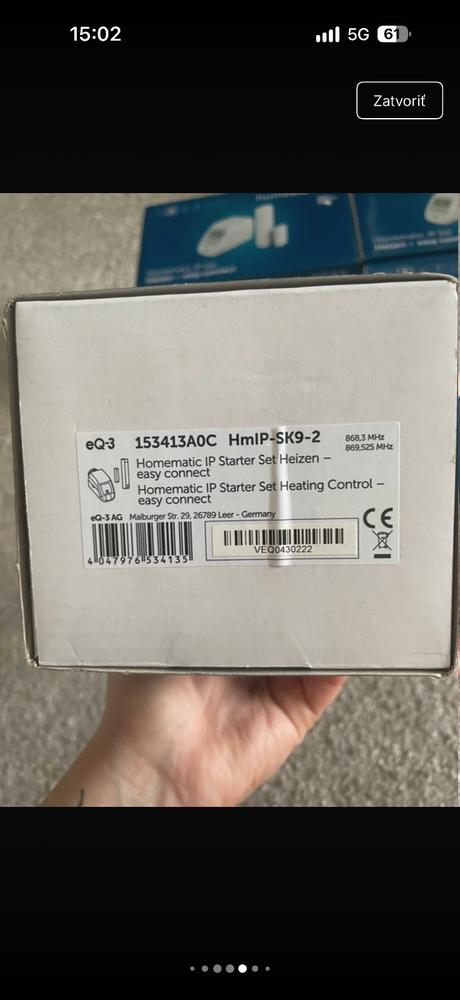 Smart home sada homematic ip 4x vykurovací set a a,