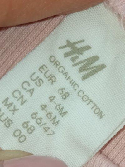 Dievčenské rebrované legíny s fodričkou h&m (68), h&m,68