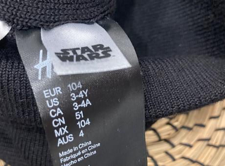 H&m flitrová čiapka star wars veľ.104, h&m,104