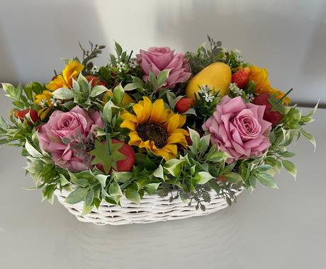 Celoročná dekorácia v košíku, 