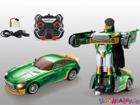 Rc auto-robot na diaľkové ovládanie zelený démon,