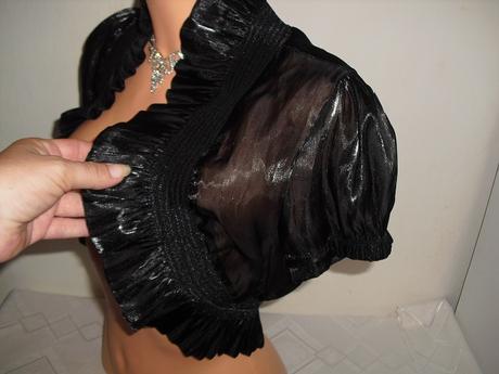 Priesvitne leskle bolerko, s