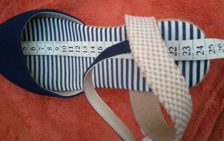 Látkové sandále, 38