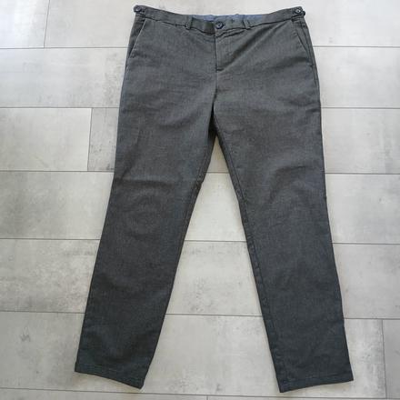 Pánske antracitové elegantné nohavice, c&a,xl