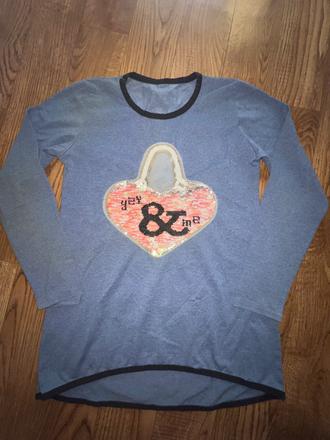 Tricko s preklapacimi flitrami, 146