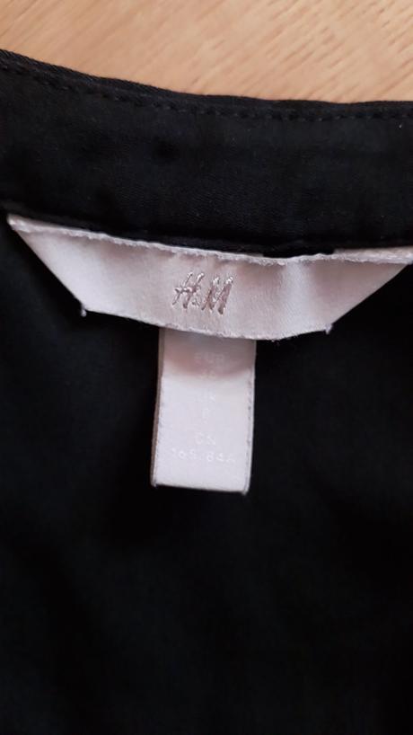 Čierna ľahúčka blúzka zn. h&m, h&m,s