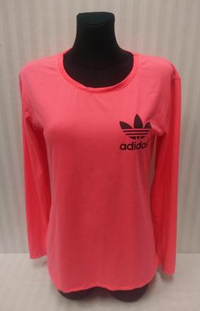 Dámsky elastický sýto ružový top a motívom, l, l