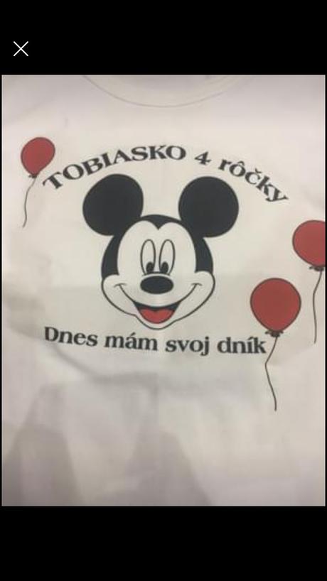 Narodeninové tričko 4 roky, slovenka,104