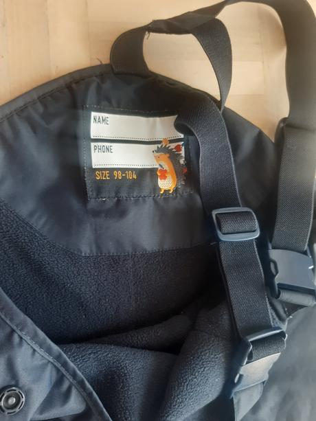 Nohavice do dažďa na traky 98/104, tcm,104