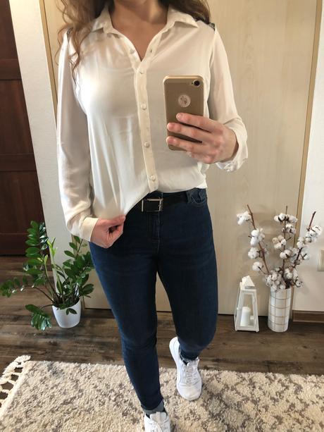 Dámska blúzka, ivory/čierna čipka, s