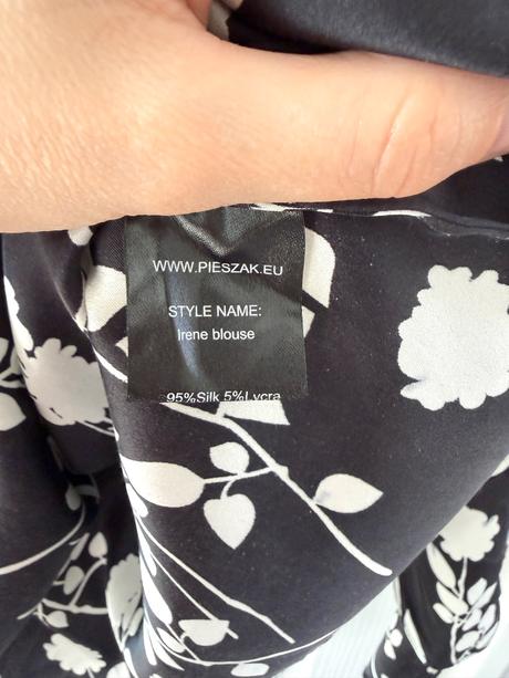 Luxusná hodvábna blúzka pieszak, 38
