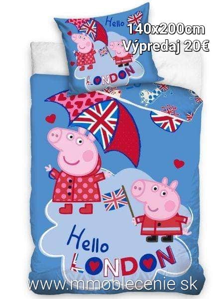 Posteľná bielizeň peppa pig 140x200,