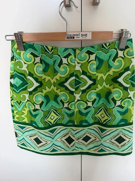 Zara zelená mini sukňa xs, zara,xs