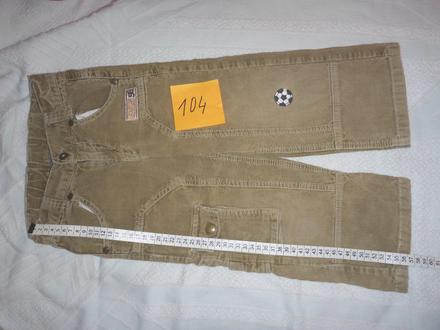 Nohavice menčestrové, dodipetto,104