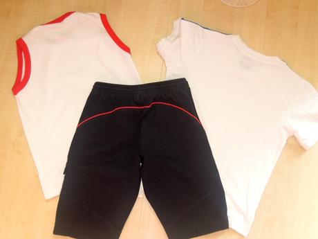 2 x triko a kraťasy adidas /128/, 122–134